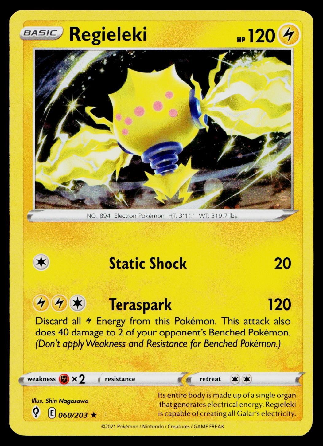 Regieleki 60/203 Cosmo Holo Rare Deck Exclusives Pokemon Lightly Played