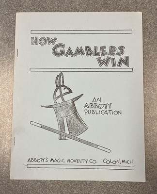 How Gamblers Win, An Abbott Publication, by Eddie Joseph Vintage Magic Book