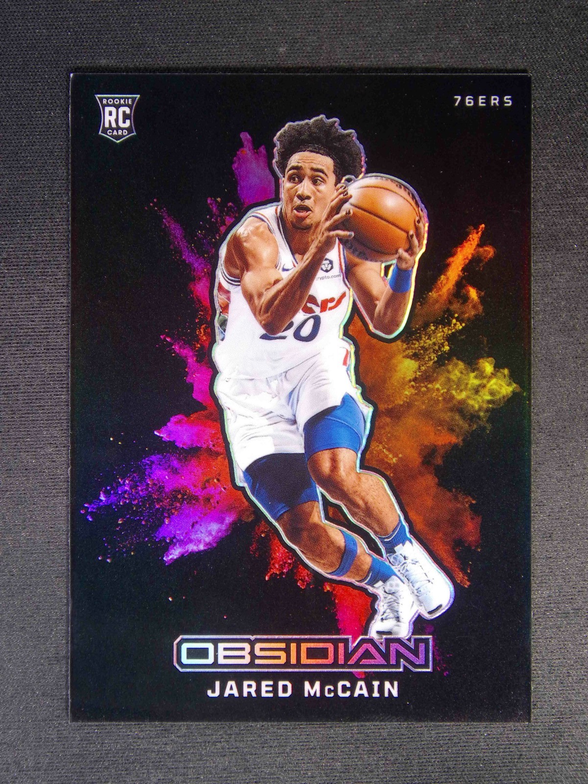 2024-25 Panini Obsidian Jared Mccain #19 RC Black Color Blast Case Hit SSP