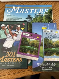 Masters Golf 2014 Bubba Bundle Badge Ticket Spectator Guide DVD and More!