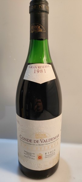 1981 Conde De Valdemar Gran Reserva Rioja Bodegas Martínez Bujanda 