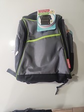 DELUXE SPORTY DIAPER BACKPACK. NEW NEVER USED WITH WIPE DISPENSER CHANGING PAD