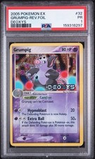 PSA 1 Grumpig Deoxys Rev. Foil #32 2005 Pokemon WoTC PR