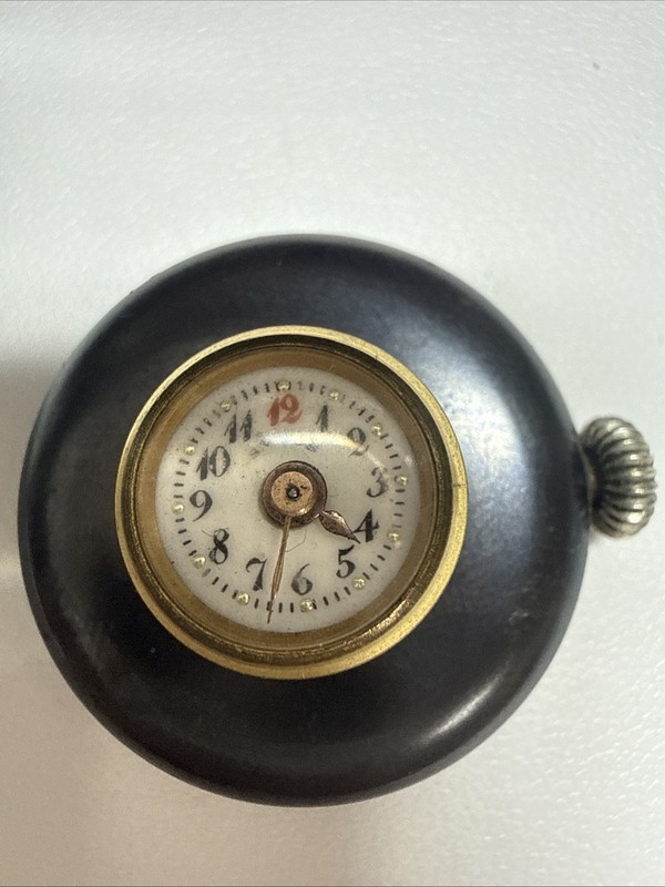 Rare Swiss Made Collectors Lapel Button Watch 1 Jewel Antique Men Needs Service