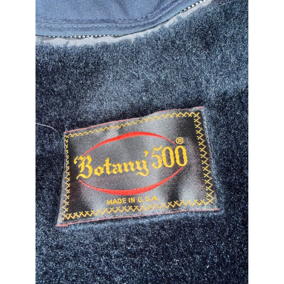 VTG Botany 500 Mens Navy DBL Breasted Trench Coat with Removable Lining 40 REG - Image 2 of 4