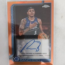 Topps Chrome Updates 2025-26 Paolo Banchero Magic Auto Orange Tca-pb 03/25