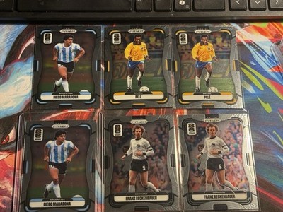 2026 Panini Prizm World Cup Legends Lot of 6 - Maradona Pele Beckenbauer GOAT NM