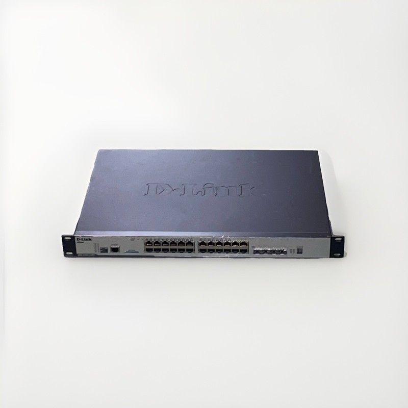 D-Link DGS-3120-24PC 24-Port Managed PoE Switch with Rack Mount & Power Cord