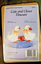 Cute Clever Tinware Craft Kits Primed Die Cut Embossed Geese Bears Rockers Lot 2