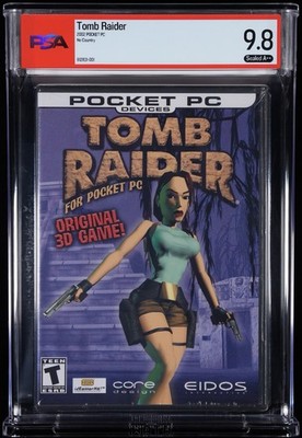 Tomb Raider - Pocket PC, 2002, Graded PSA 9.8 A++ , Very Rare, Mint