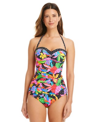 NWT Bleu By Rod Beattie Women's Extra Bold Tankini Top 10 pmy2926a