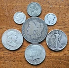 1890 Morgan Silver Dollar & 90% Silver Lot Walking Liberty Franklin Merc