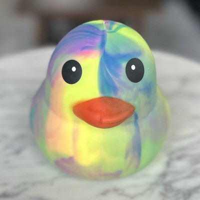 Squeezy Multicolor Non-Toxic Duck Squeeze Ball Stress Reliever Toy