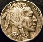 1929-S Buffalo Nickel Choice Original XF Full Horn