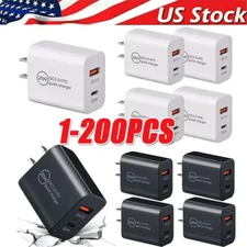 For iPhone 16 13 12 15 20W Fast Charger Block USB Type C Wall Power Adapter Lot
