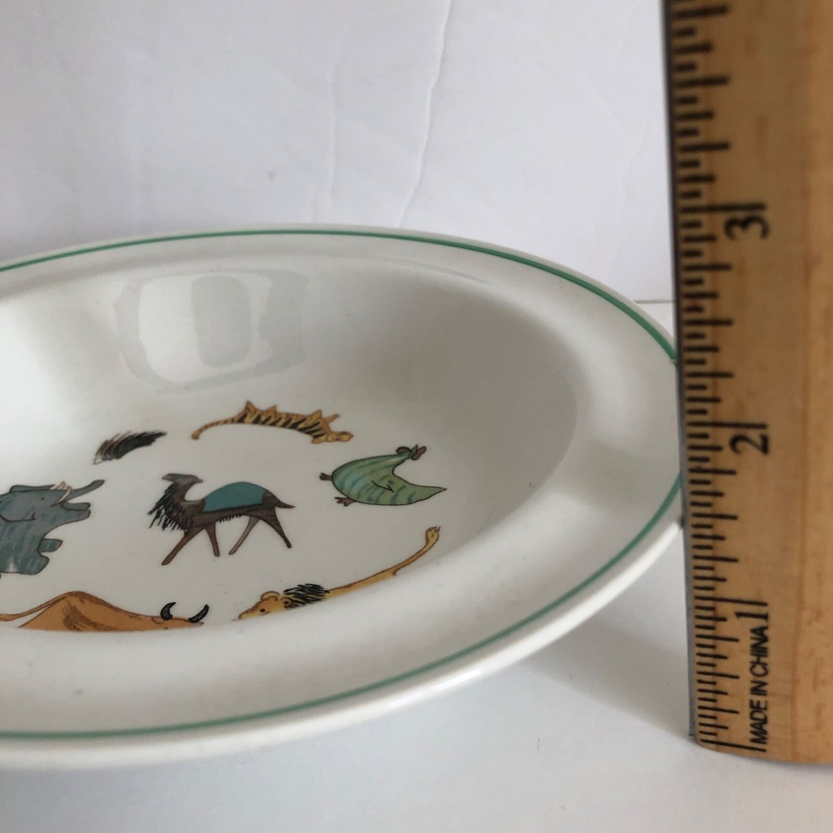 Arabia Finland Child Set Plate Cup Bowl Zoo Animals Parade