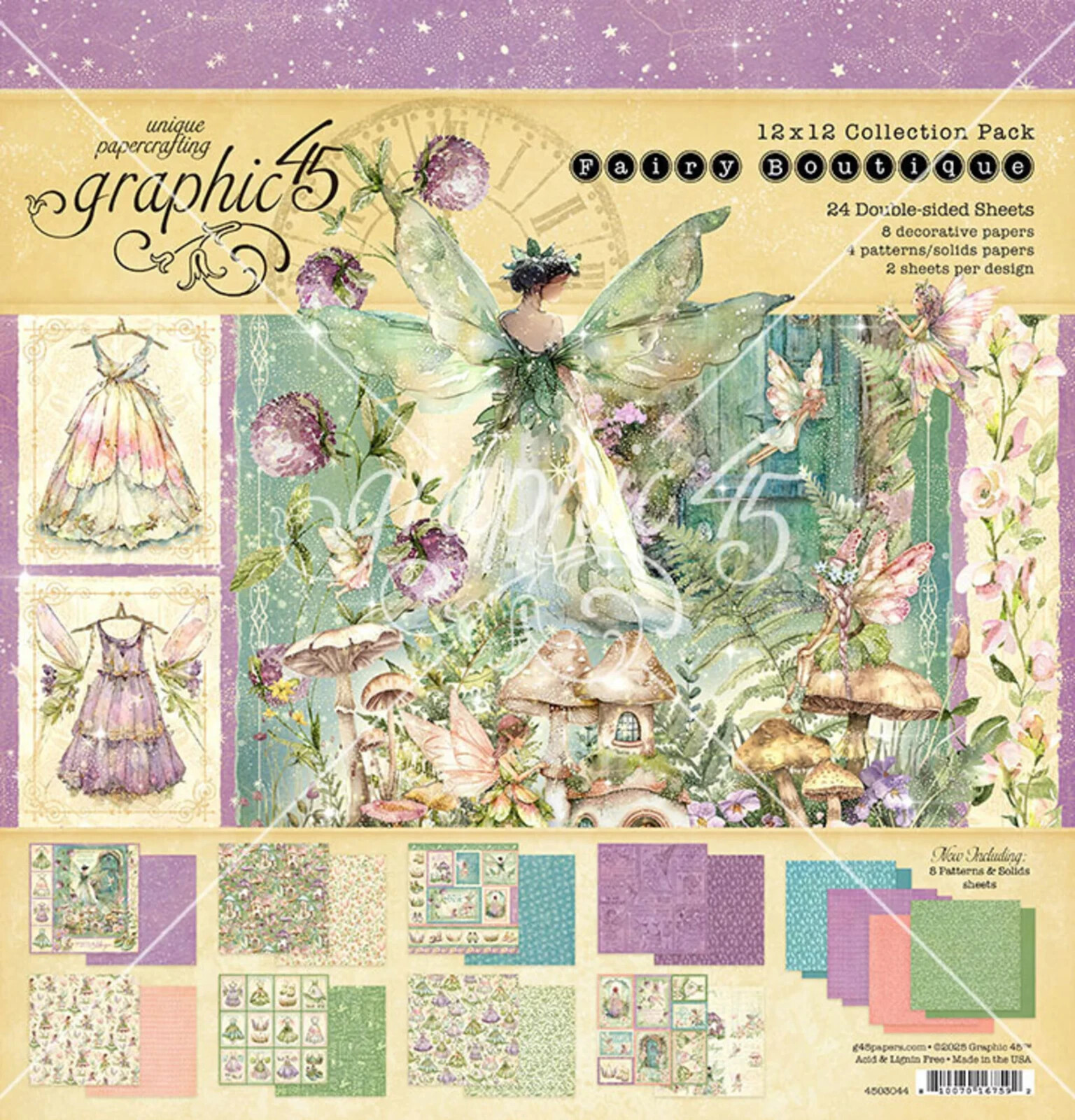 Graphic 45 12"" x 12"" Fairy Boutique  Collection Pack 4503044