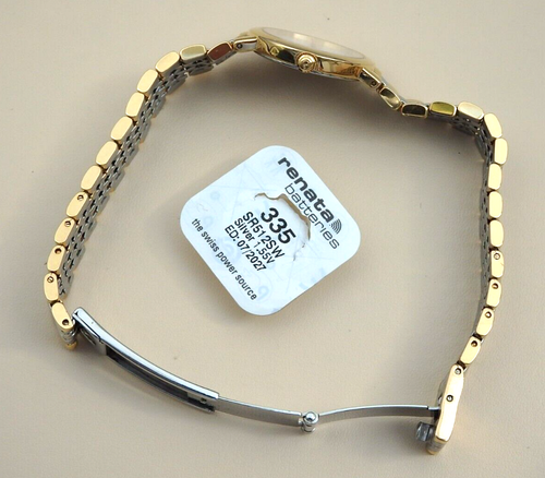 Ladies * OMEGA * ' De Ville ' SWISS Two Tone Watch; Cleaned + NEW Battery +BOX - Picture 9 of 23