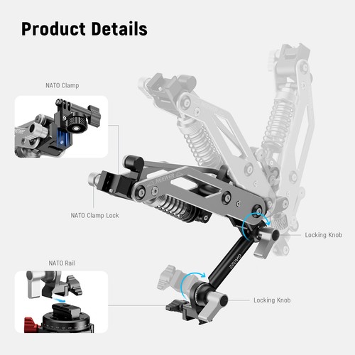 NEEWER 6"Suction Cup Mount w/Ball Head, for Car Camera/Phone, 1/4"& 3/8"Threads - Picture 5 of 8