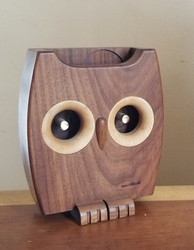 Walnut Owl Acoustic Passive Speaker Smartphone Charging & Music Stand Korea - 第 9/13 張圖片