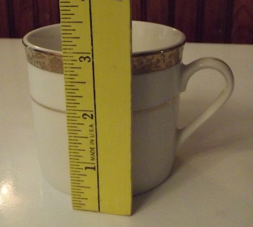 China Pearl Imperial Coffee Cup White Gold Trim Grannycore Classic Fancy MCM vtg - Picture 8 of 8