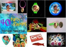 Baby Moana- 40 Party Favors Combo-Toys Birthday Pinata Filler