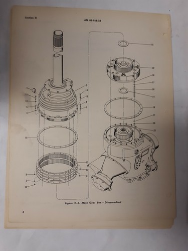 Sikorsky Main Gear Box Handbook Overhaul Instructions 1957 Original - Picture 4 of 12