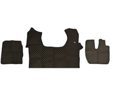 #Black with Yellow Stitches Floor Mats for Iveco Stralis S-WAY 2019-2021 RightHD