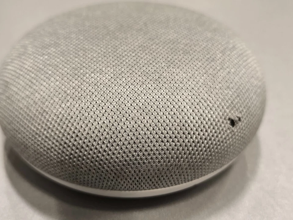 Google Nest Mini H0A Heim Smart Sprache Assistent Silber Nicht Working Für Teile - Bild 2 von 4