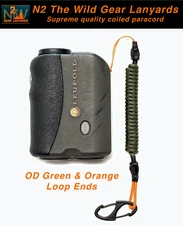 N2 The Wild Gear Lanyards OD Green & Orange Rangefinder Binocular GPS Lanyard