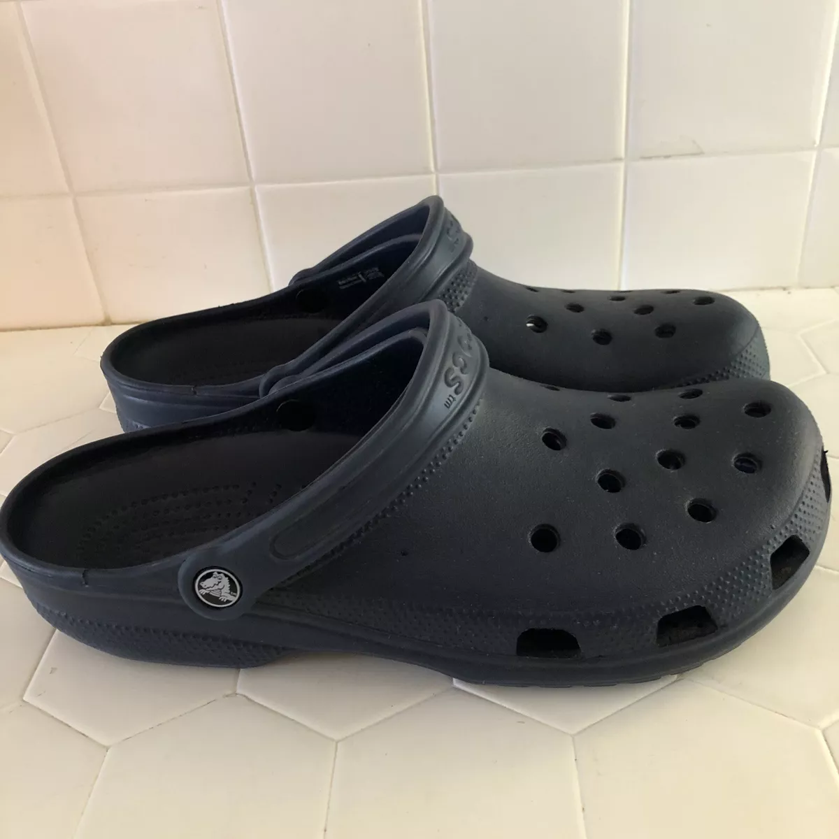 Mens navy online crocs size 12