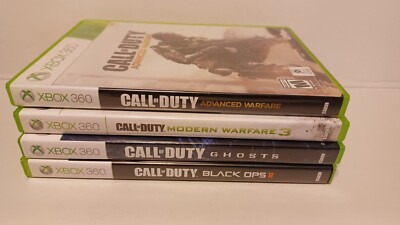 Xbox 360 Call Of Duty 4 Game Lot MW  3, Black Ops 2, Ghosts, Adv Warfare 