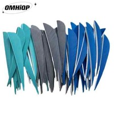 100PCS 3 Inch Parabolic Arrow Fletching Feathers Fletches RW LW