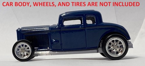 CUSTOM SILVER 3D PRINTED BASE FOR MATCHBOX 1932 FORD COUPE HOT ROD STREET ROD - Picture 4 of 18