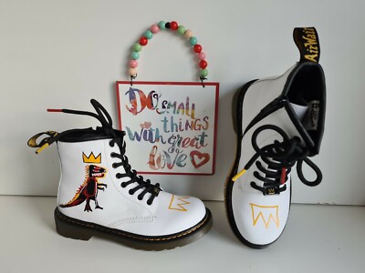 Dr Martens 1460 jean michel basquiat hole boots infant kids UK13 UK