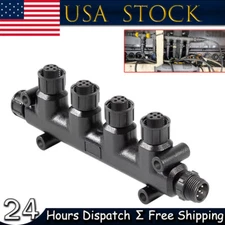 NMEA 2000 N2K 4-Port MultiPort T-Connector for Garmin Lowrance Simrad B&G Navico