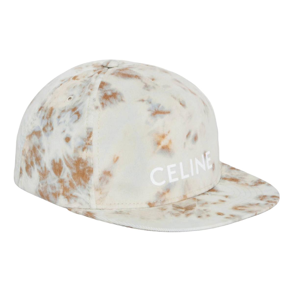 Celine Glacier Tie Dye Velvet Logo Baseball Cap Adjustable