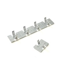 Aluminium Self Adhesive Cable Fastener Clips - 6mm 10mm All Quantities