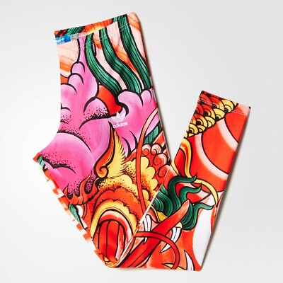 Adidas RITA ORA DRAGON PRINT LEGGING yoga gym Running AOP Tight