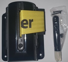 Tensabarrier 467F23 Retractable Belt Barrier Yellow w/ Black Text Caution