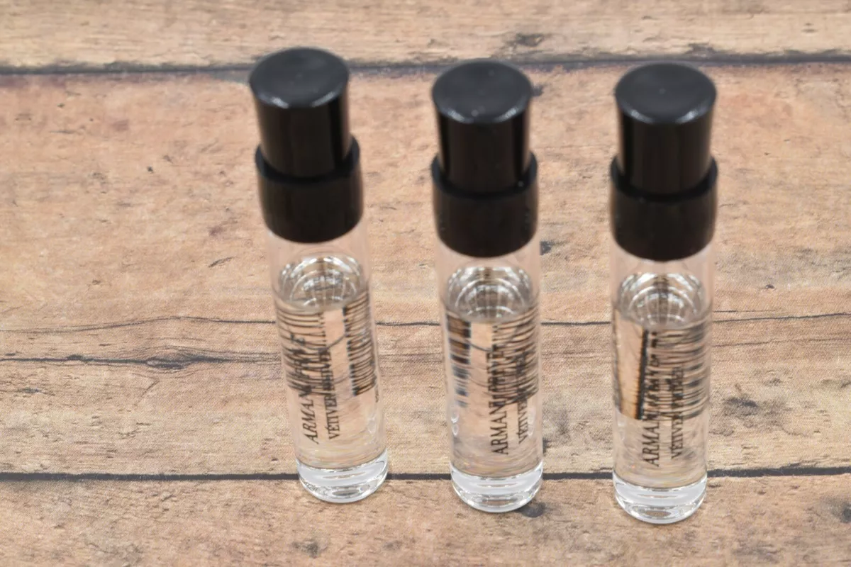 Giorgio Armani Prive Vetiver D Hiver 2 ml lot x 3 Eau De Parfum