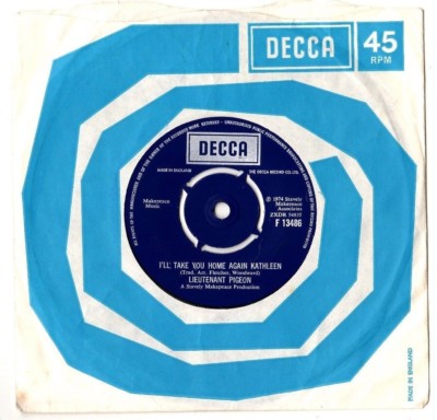 LIEUTENANT PIGEON - I'LL TAKE YOU HOME KATHLEEN / BIG BUTCH BABY.UK ORIG 7''. VG+