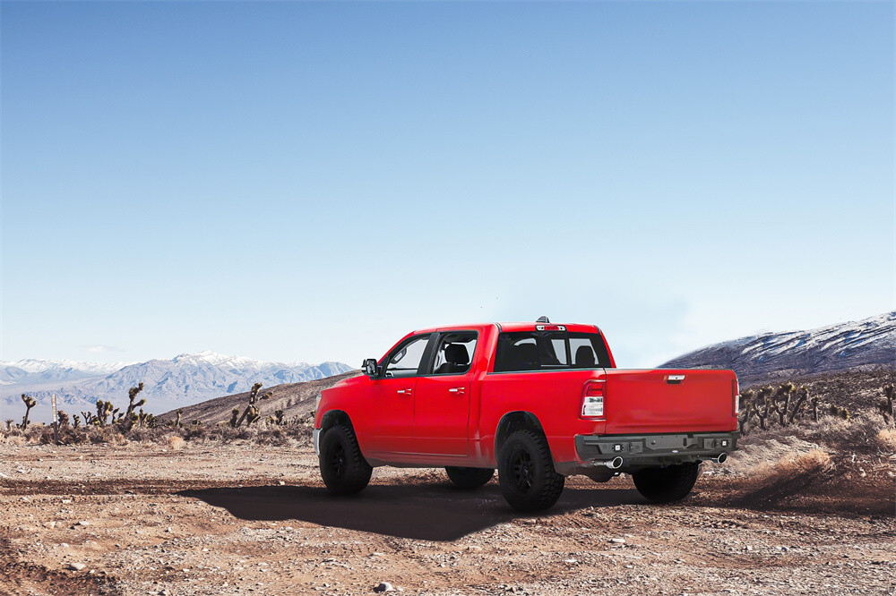 Hooke Road Rear Bumper For Dodge Ram 1500 2019 2020 2021 2022 2023 2024 2025