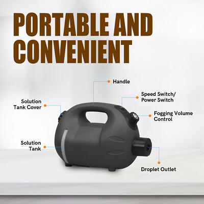XPOWER F8 Portable ULV Cold Fogger 320W 200ml/min Flow Rate Electric Fogger Mist