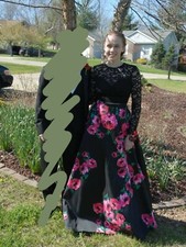 Women's Formal Dress - 2-piece Prom Dress, Pageant Dress, Size 7/8