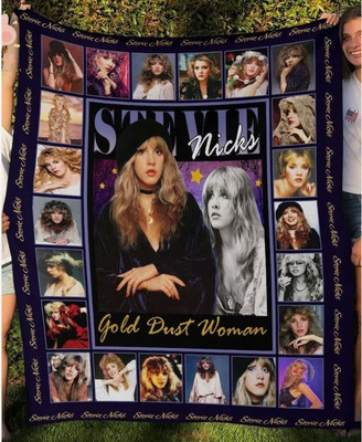 Stevie Nicks Gold Dust Woman Blanket Velveteen Plush Fleece Blanket