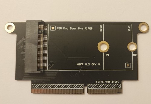 Apple MacBook Pro 13" A1708 NGFF M.2 EKY M2 NMVE SSD Upgrade Adapter Card