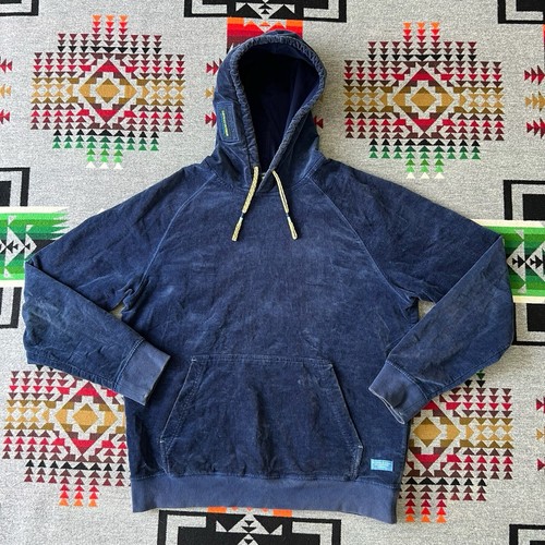 Scotch & Soda Hoodie Men's Size Large Weekend Edition Blue Pullover Corduroy D7