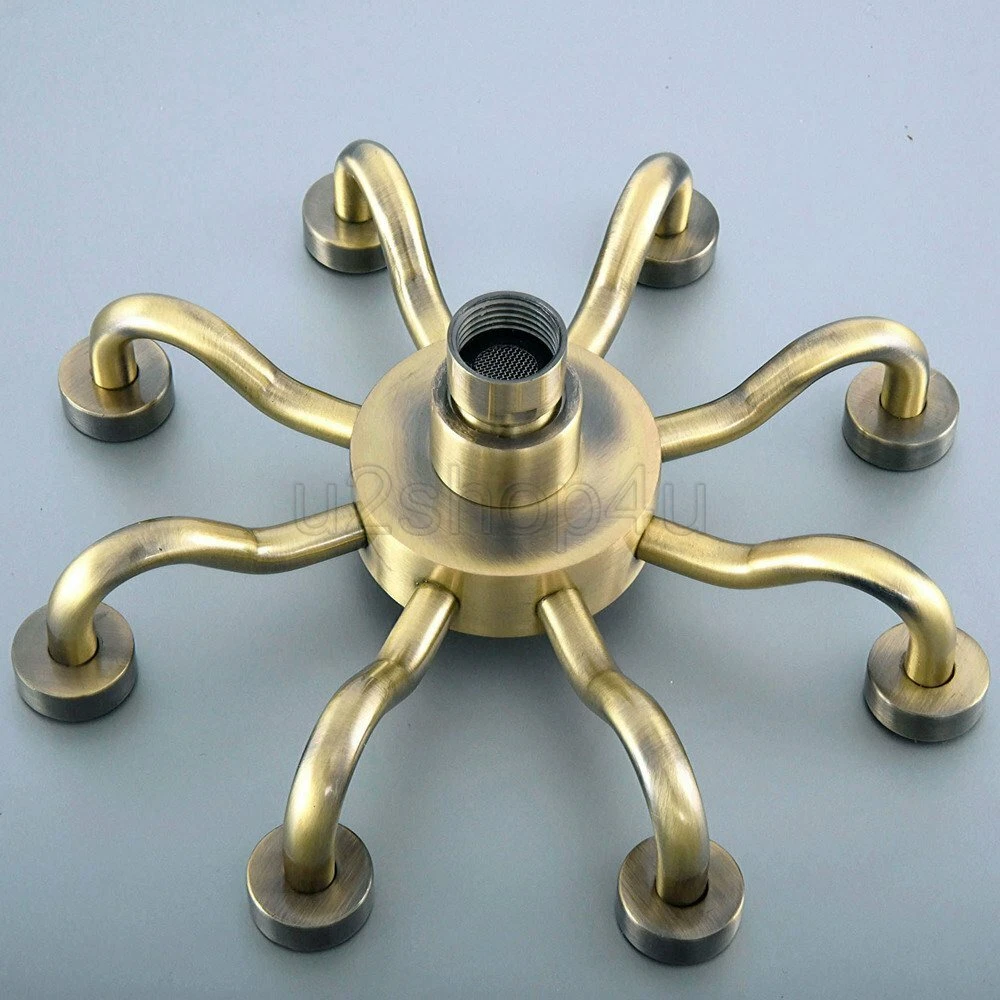 Antique Bronze 8 inch Rainfall Shower Head Bathroom Shower Head