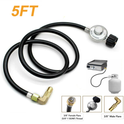QCC1 Propane Regulator Hose Adapter for Blackstone 17'' 22'' Griddle Burner Stove